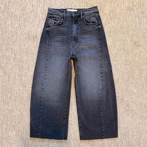 Mother The Half Pipe Flood High Rise Jeans in Outta Sight size 25